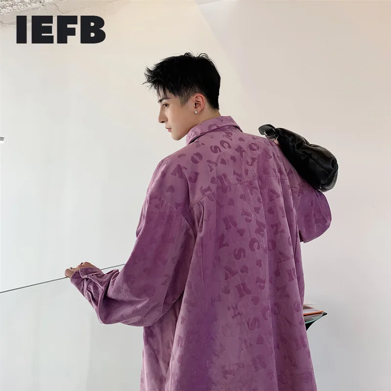 IEFB/мужская одежда 2020 осень новая свободная Вельветовая Свободная Повседневная