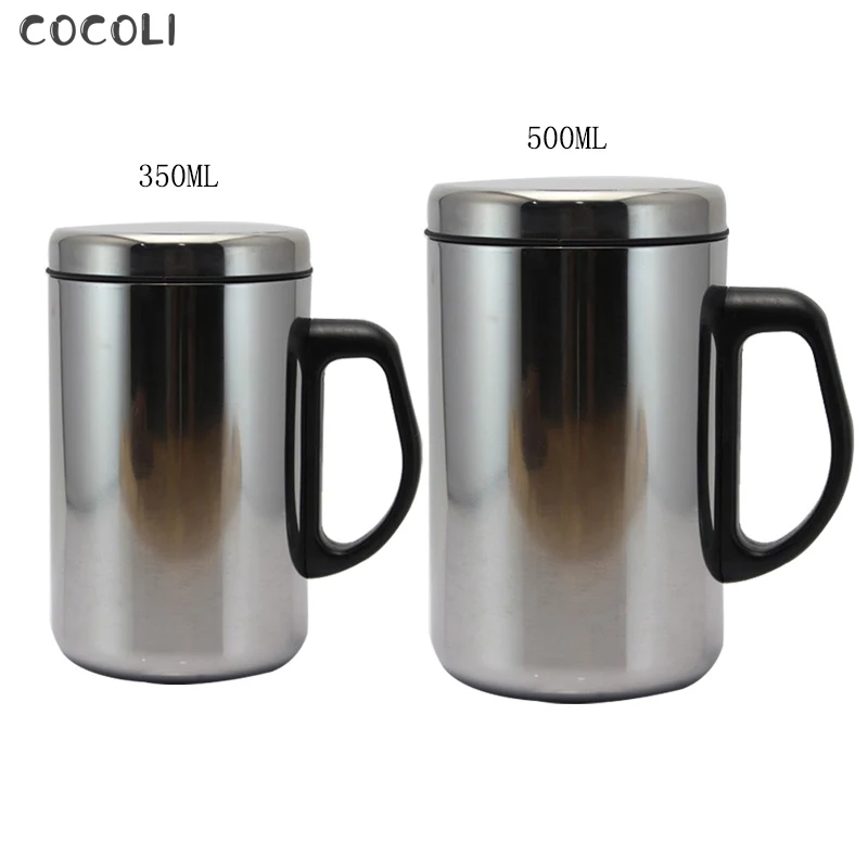350/600ML Travel Tumbler Insulated Stainless Steel Thermal Cup Mug With Lid US 