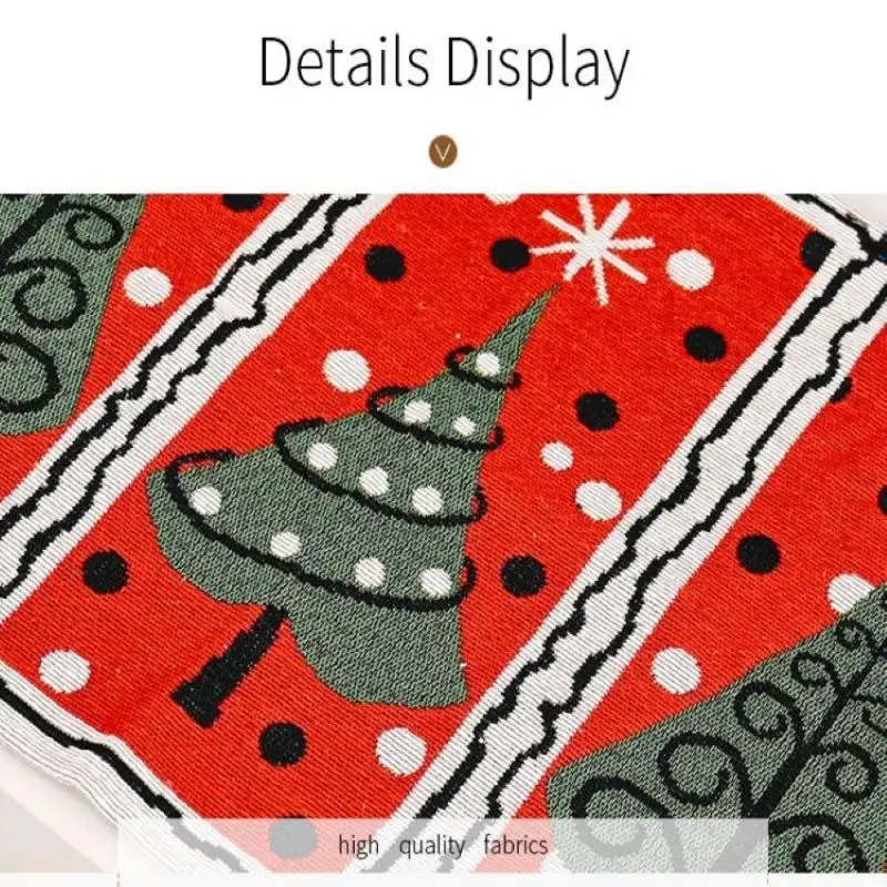 Creative Christmas Knitted Cloth Placemat 1pc Christmas Table Dress Up Multi-Color Placemat Table Mat Kitchen Decor Accessories