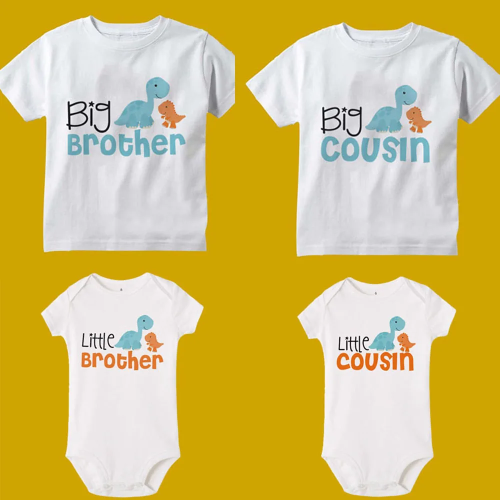 Little Brother/sousin Shirts Dinosaur 