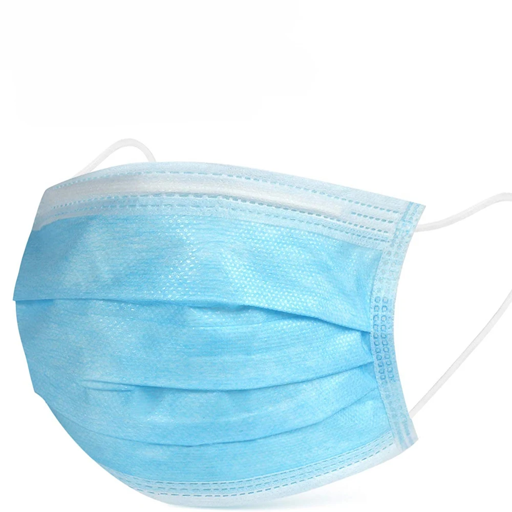 

Face Mask 50pcs Disposable Earloop Face Breathable Mouth Masks 3 Layers Anti-Dust Safe Surgical Medical Dental Salon KN95 Mask