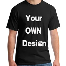 BTFCL Заказная Мужская и женская футболка с принтом, как фото или текст логотипа, сделай сам свой собственный дизайн, хлопок, черная футболка Харадзюку