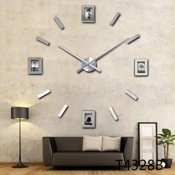 

DIY Creative Photo Hanging Clock Fashion Cool Art Wall Stickers Hanging Clock Wall Clock