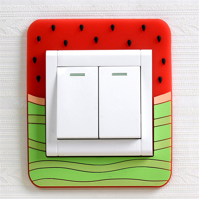 Switch Sticker Glow in Dark Wall Sticker home decor Luminous Switch/Socket Silicone Protect Cover On-Off Decor Sticker