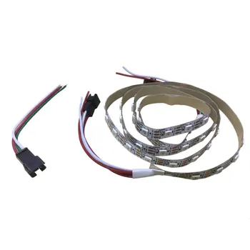 

1M 60LED 2017 New Arrival WS2812B 5050 RGB LED Strip Light Waterproof Addressable White Shell DC 5V