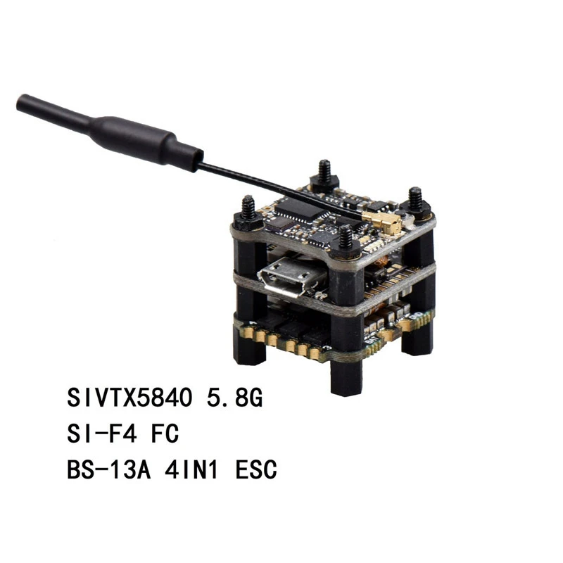 Мини F4 Контроллер полета 3 слоя FlyTower Betaflight OSD 4в1 13A 200 мВт VTX для FPV квадрокоптера дрона