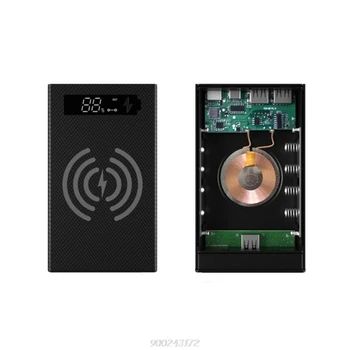 

Spliced Combined DIY 18650 Battery Case Wireless Charging Power Bank Shell Portable External Box Powerbank S02 20 Dropship