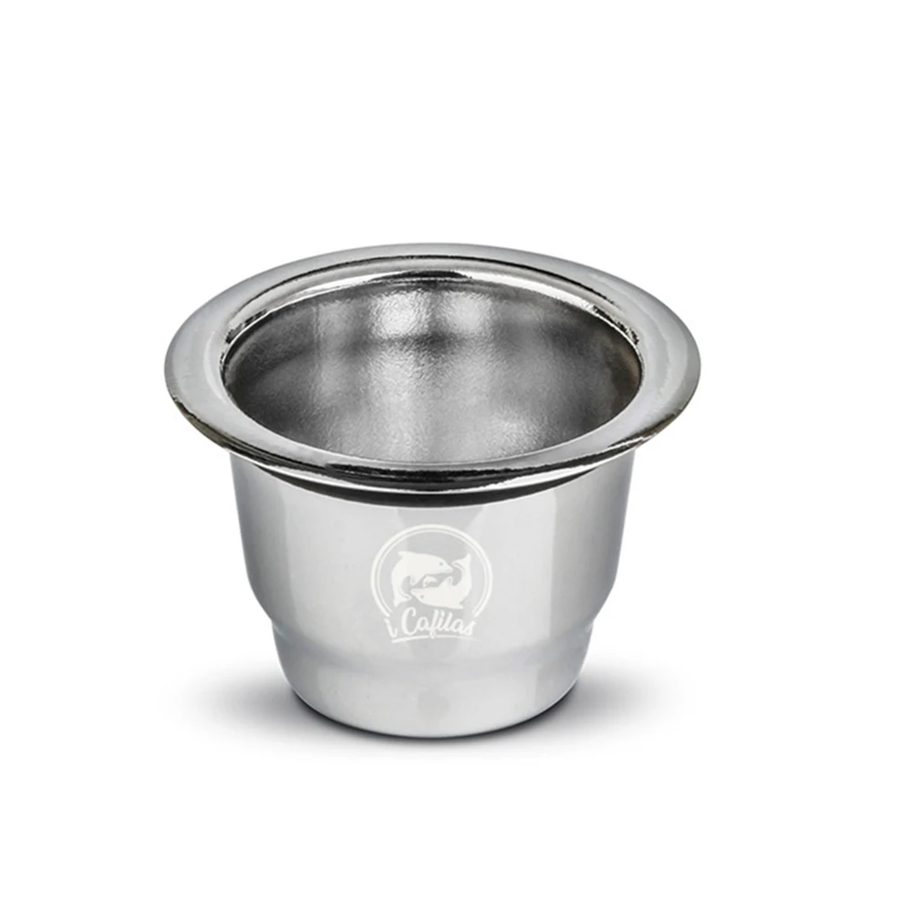 Stainless Steel Reusable Capsules Refillable Coffee Capsules Pods with Lids Compatible with Nespresso Espresso Maker