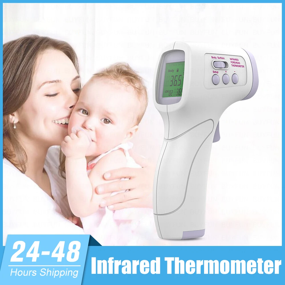 

Non-Contact Body Infrared Forehead Thermometer For Adults And Children With Lcd Display Digital Laser Temperature Tool