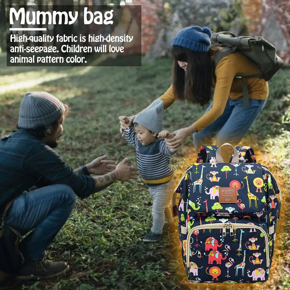 Mini Mummy Bag Diaper Bags Zipper Trave Backpack Multi-Function Large Capacity Pregnant Women Casual Mother and Baby Bag
