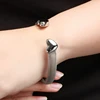 Vintage Stainless Steel Heart Cuff Bracelets Bangles Mesh Bracelets Bangles For Men Women Fashion Jewelry 6