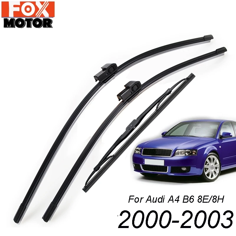 2" 22" 1" передние и задние щетки стеклоочистителя для Audi A4 B6 8E 8H 2000 2001 2002 2003 подходит для боковой защелки рычага стеклоочистителя