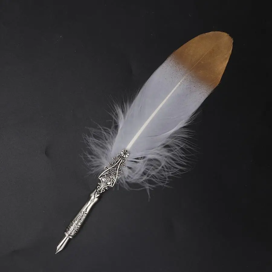 Винтажная Классическая авторучка перо Dip Ручка набор чернильных бутылок с подарочной коробкой
