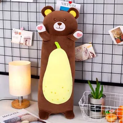 Bear Kawaii Кролик игрушка плюшевые игрушки мягкие фрукты животное медведь кукла мягкая плюшевая подушка детская игрушка для девочек подарок на день рождения - Цвет: Bear