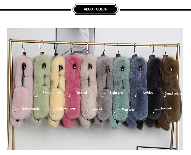 ZDFURS* Natural Real Fox Fur Vest 50 cm Winter Short Thick Women Fur Vest Sleeveles Jacket Pockets Real Fur Vest Coats Slim Park