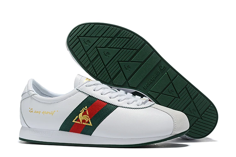Platinum green Новинка, Оригинальные Классические мужские спортивные кроссовки Le Coq Sportif, мужские и женские дышащие кроссовки для бега - Цвет: Platinum green
