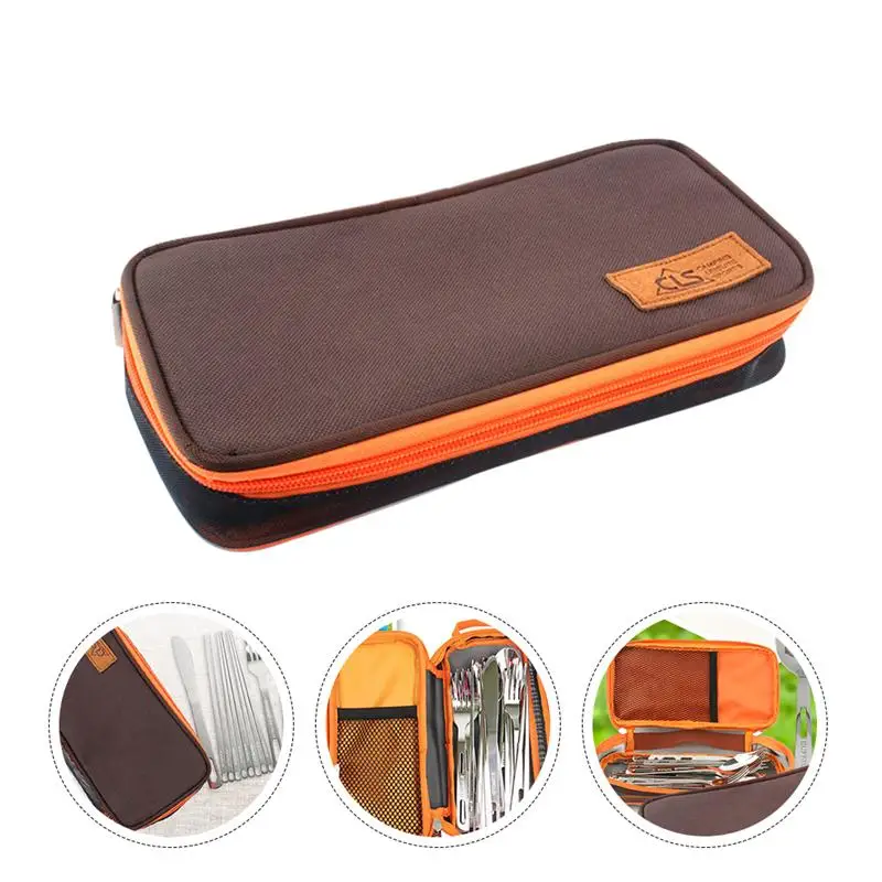 Cookware Storage Bag Tableware Bag Portable Storage Organizer Toiletry Pouch for Outdoor Camping Barbecue