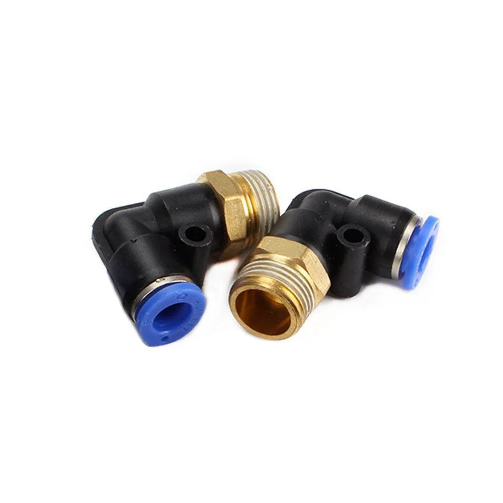 

5 x Elbow Pneumatic Jointer Quick Connector Fittings 1/2"" BSPT 8mm 90 Degree