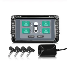 Автомобильный TPMS Android контроль давления в шинах с 4 внутренними датчиками цифровой ЖК-дисплей автоматическая система охранной сигнализации давление в шинах