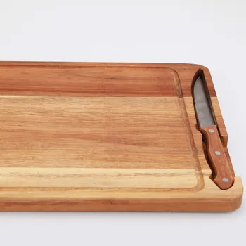 

Bamboo Material Cheese Board Multifunction Serving Tray and Cutting Board