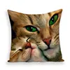 Wandering Tribe  New Cartoon Lovely Cat Black Decorative Cushion Cover Throw Pillowcase Linen Fabric Home Decor Sofa Bed Kissen ► Photo 3/6