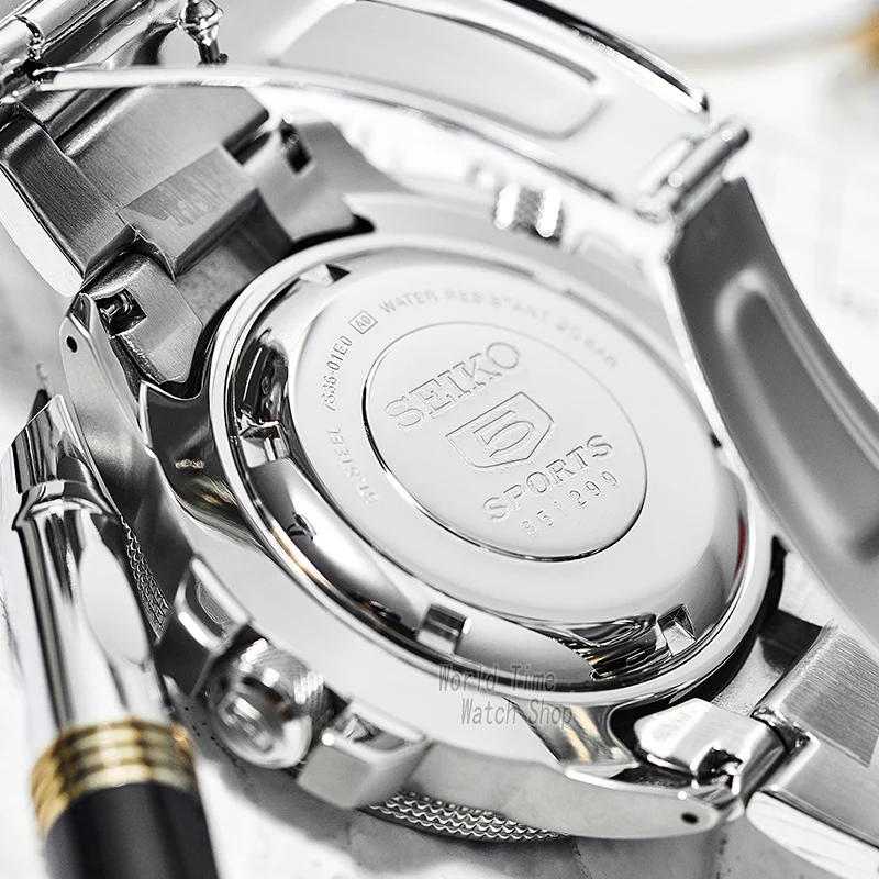 Часы seiko мужские с 5 автоматическими часами брендовые водонепроницаемые