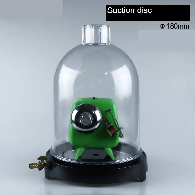 

Vacuum Hood Suction Disc Bell in Vacuum Laboratory Plastic Jar Sound Physics Scientific experimental tool Y