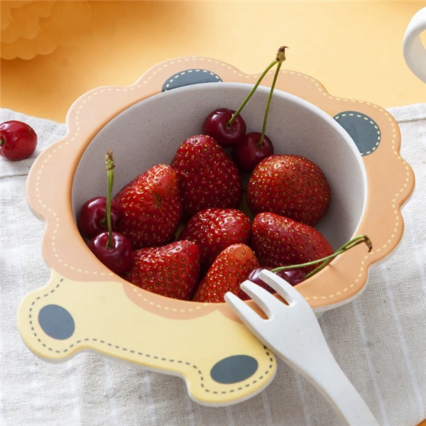 Bamboo-Baby-Dishes-Bowl-Cup-Plates-Sets-1pcs-Sub-grid-Cartoon-Tableware-Creative-Gift-For-Infant (3)