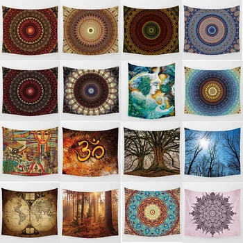 

Hot sale high quality hd printing mandala flowers large tapestry wall hanging tapestry home decoration wall tapestry