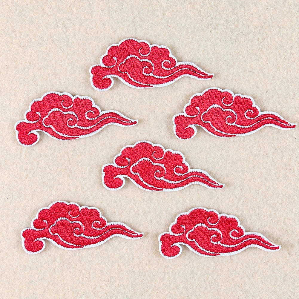 5Pcs Cartoon Iron On Patches Embroidered Fabric DIY Applique Craft Sewing