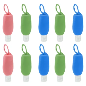 

10Pcs Silicone Cream Container Cream Bottle Hand Bottle for Outdoor Home Shampoo Travel