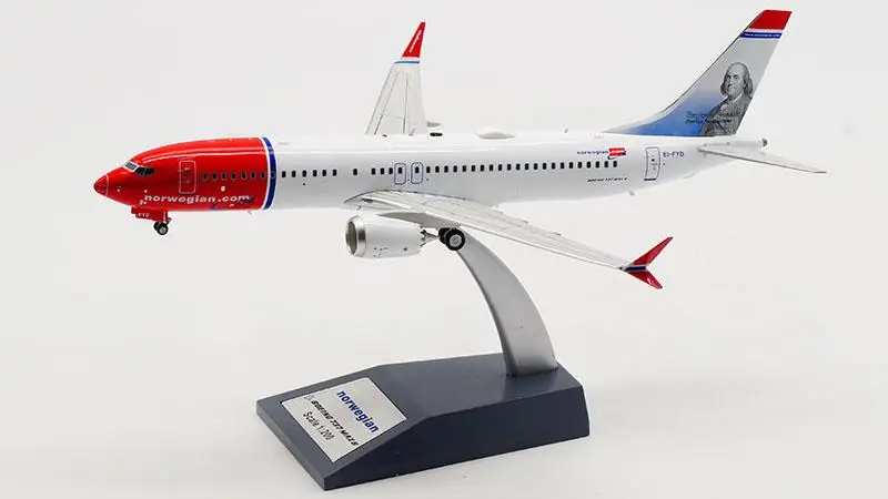 Inflight норвежский BOEING 737 MAX8 EI FYD 1/200 литой самолет модель самолета| |