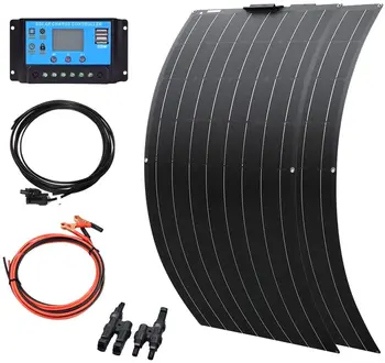 

Flexible Solar Panel Kit 12V 24v 240 Watt 18V Module Charge for Household Electrical Appliances Lights Camping home car Etc.