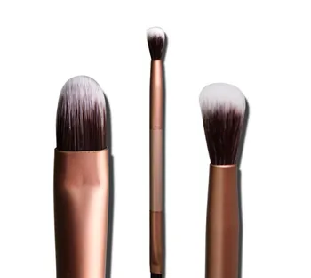 

New 200pcs/lot Eyelashes Brush Elegant Bleached mental Eye shadow brush Professional Styling Tools Double head makeup brush