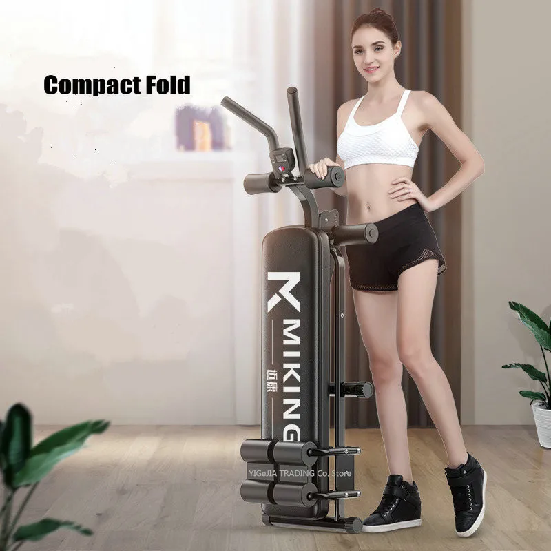 접이식 앉기 벤치 및 복부 트레이너, 코어 트레이닝 시스템, 앉기 벤치, 조절 가능한 신체 운동 기계, 2 in 1