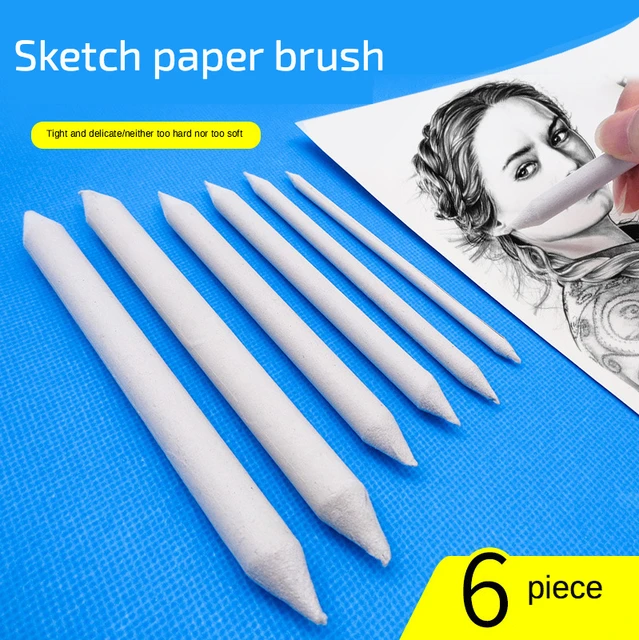 3Pcs Double Head White Pen Sketch Art Drawing Painting Eraser