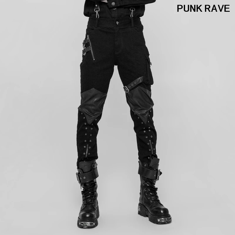 Gothic Fashion Heavy Metal Personality Streetwear Men Pants Punk rock