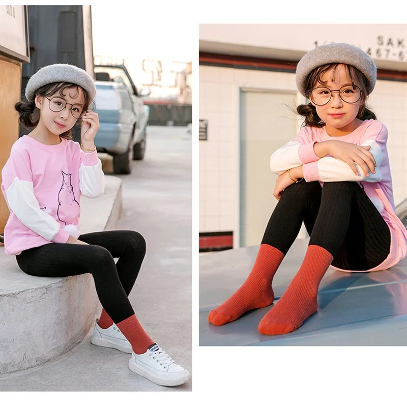 

Kid Winter Warm Pantyhose Leggings For Girls Cotton 2019 Infant Baby Toddler Newborn Boys Solid Casual Stockings Children 3-12T