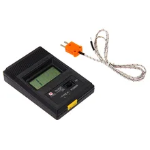 Digital lcd k tipo termômetro medidor de temperatura única entrada pro termopar sensor detector sonda leitor medidor