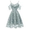 Summer Party Dress Women Clothes 2022 Elegant Cold Shoulder Ladies Lace Dresses Vintage Dress Vestidos Verano ► Photo 2/5