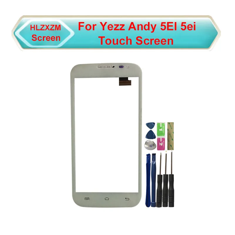 

New 5.0 Inches Touch Screen For Yezz Andy 5EI 5ei Touch Panel Sensor Digitizer Replacement No LCD Display