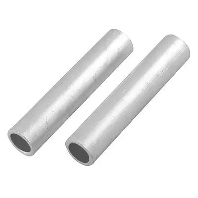 2 Pcs 3.2" Long 12mm Inner Diameter Hole Passing Aluminum Connecting Tube Pipe | Обустройство дома
