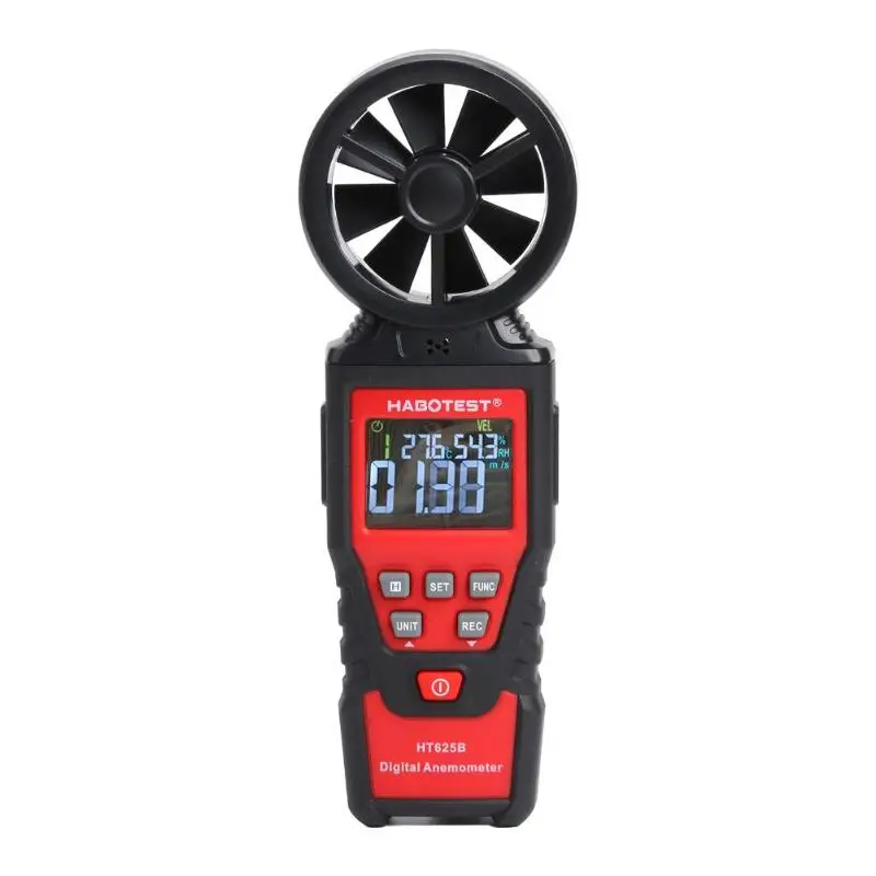 Портативный ЖК-цифровой анемометр, термометр, измеритель скорости ветра, измеритель скорости ветра, измеритель ветра, ЖК-цифровой ручной инструмент для измерения - Цвет: HT625B