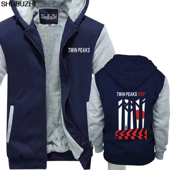 

Twin Peaks Population Black hoody man winter thick hoodies Men's long sleeve hoodies Stree Twear warm winter jacket sbz1002