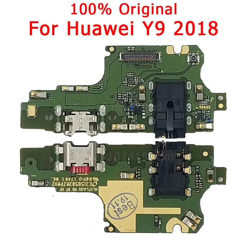 Оригинальный зарядный порт для Huawei Y9 2018 USB разъем плата зарядки PCB Dork гибкий
