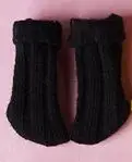 black 1 пара 1/6 носков для кукол ob11, короткие носки для куклы blyth, аксессуары для обуви(fit ob11, obitsu 11, holala, 1/12 bjd, blyth, dolls - Цвет: black