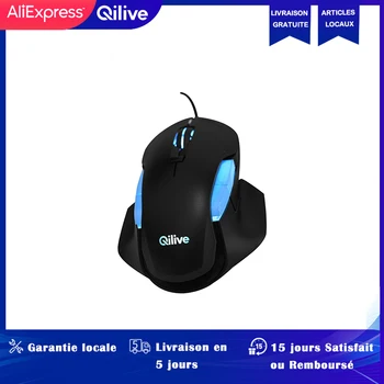 

QILIVE Q.3669 Black and Blue Gaming Mouse