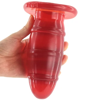 Rugby Anal Plug Round Head Insert 16.3cm Big Dildo Comfortable Masturbation Rod Adult Massage Fetish Sex Toys For Women G-Spot 6