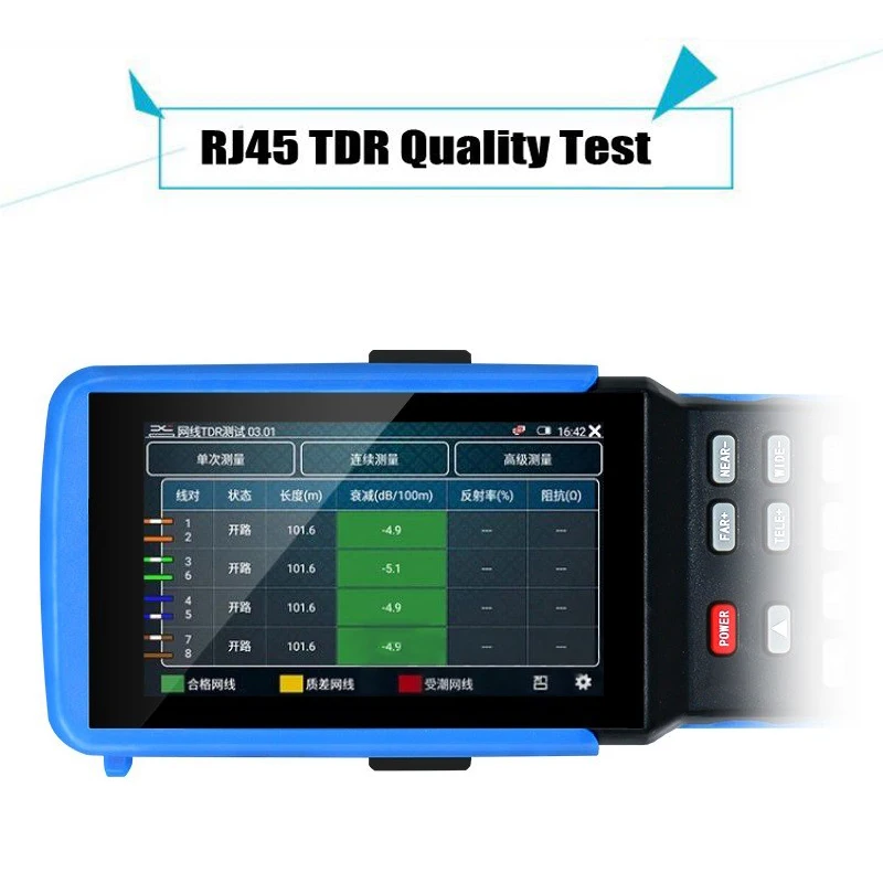 Verificador do Cctv do Écran Sensível para o Ipc Verificador do Cabo da Rede de Bnc 5 em um Wifi 4.3 5 Câmera Analógica 1080 p Ahd Cvi Tvi Ipc 9310 - s 7 do écran sensível para o ipc câmera