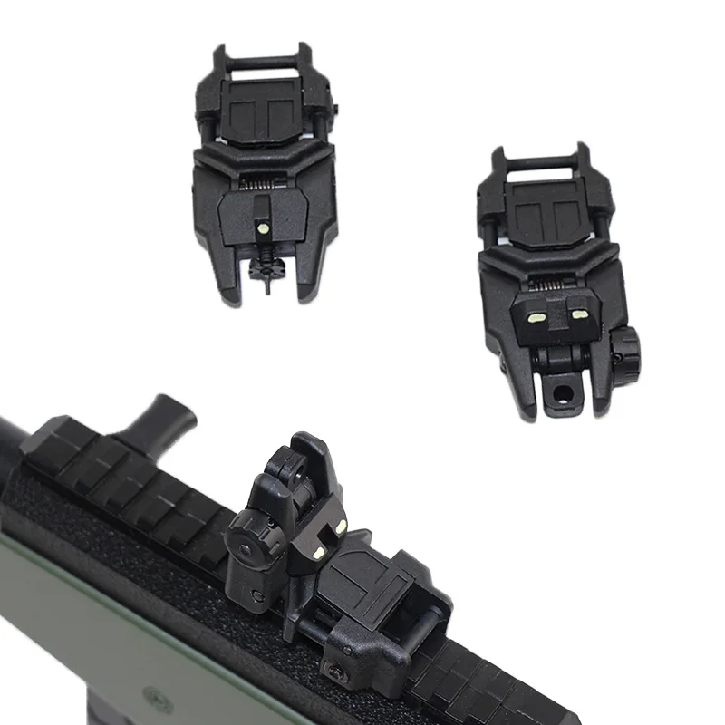 

Tactical Scope Sight For M4 AR15 AR-15 20mm Picatinny Rail Noctilucent Flip up Front Rear Sight Set Hunting Rapid Backup Sight